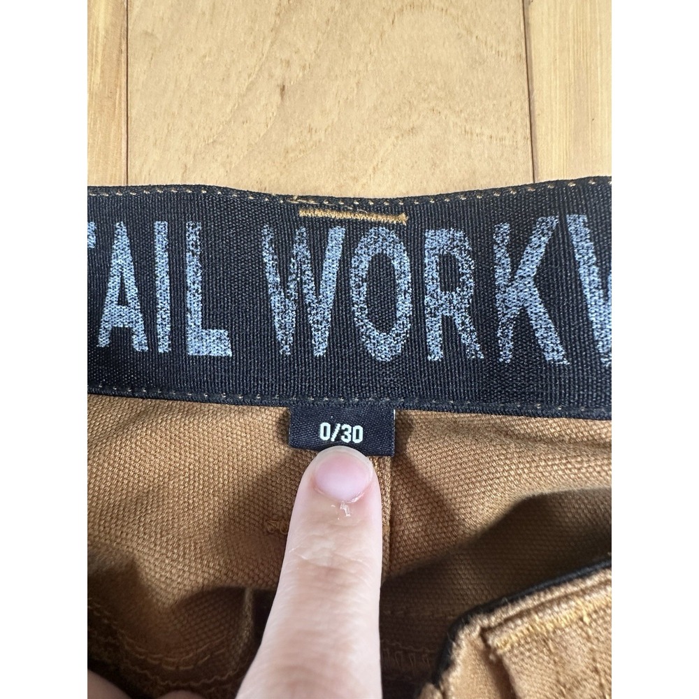 Dovetail Workwear Maven X Pants Women's 0/30 Saddle Brown Slim Canvas Utility - Picture 2 of 9